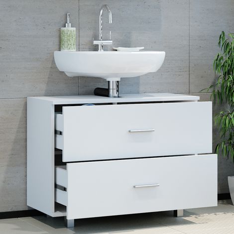 Mueble bajo lavabo Ilias, Blanco, 80 x 60.8 cm, Vicco