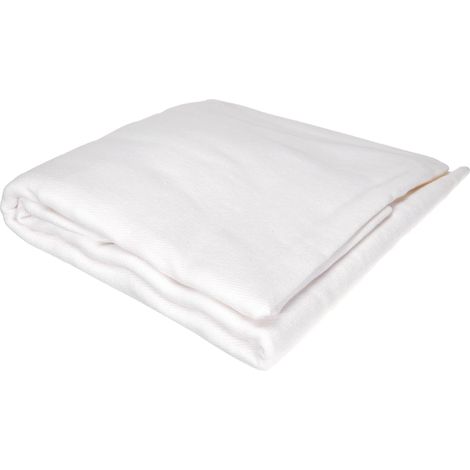 Nuit des Vosges 2072839 - Sottofedera assorbente elastica Aubin in cotone, 22 x 160 cm, bianco