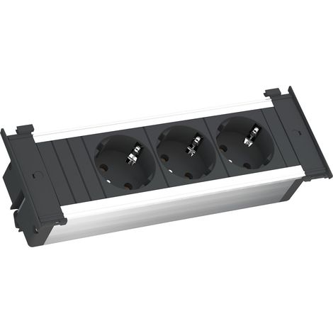 regleta kapsa kapsa 3t. 3 tomas schuko. montaje empotrable. cable 2m - bachmann (1/5)