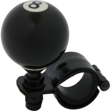 Lenkradknauf (digitales Design) – Schwarze, kugelförmige Lenkradhilfe – Autozubehör (1/5)