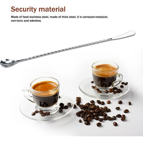 Cuillère à café/mélangeur à bar à bout plat en acier inoxydable 304 (1/5)