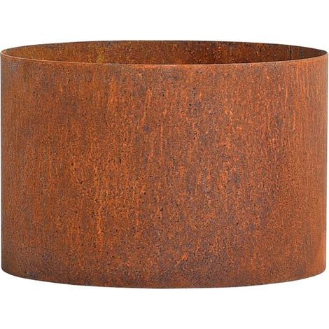 Estexo – Carré potager en acier Corten 40 cm – Hauteur 20 cm – Anneau de plantation pour fleurs et herbes – Solide et durable