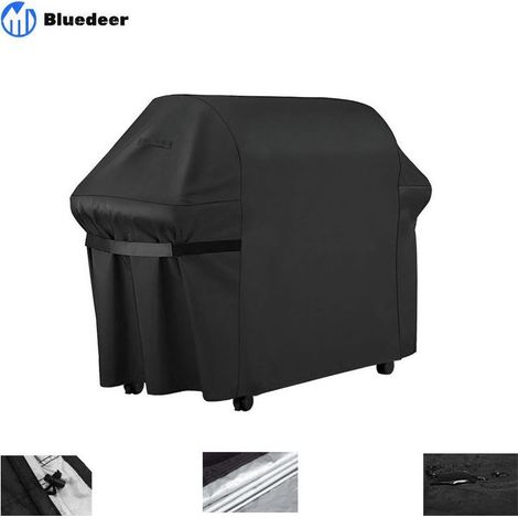 Housse Barbecue Gaz, Bache Barbecue Exterieur Rectangulaire 145 x 61 x 117 CM,Housse Plancha 210D Etanche,Anti-UV Imperméable pour Weber, Holland, Jennair Campingaz etc (1/5)