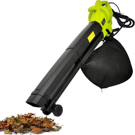 Soffiatore per foglie, aspiratore per foglie da giardino 3 in 1, aspiratore e trituratore per foglie da giardino da 3000 W con sacco per foglie da 40 l per patio e prato (1/5)
