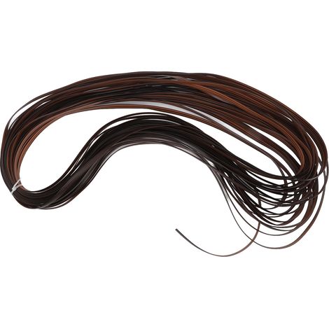 Kit de Réparation Cannage Plastique pour Meubles de Jardin, Chaise, Table, Canapé en Rotin Synthétique Marron Décoloré (1/5)