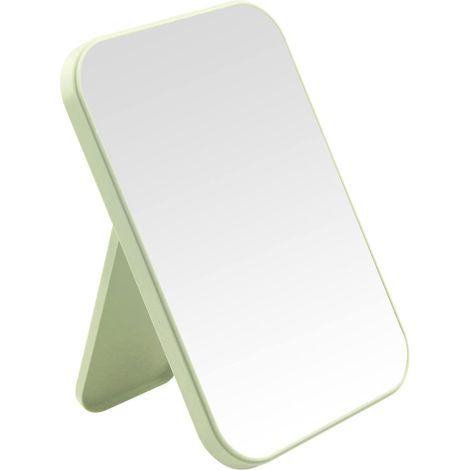 Mirror, Adjustable Stand, HD Glass, ABS, Desktop and Wall (1/5)