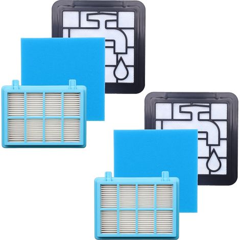 2-teiliges waschbares Motor-Schaumstofffilterset als Ersatz für Philips PowerPro Compact FC9331 & FC9332 (1/5)