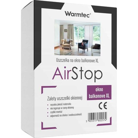 Warmtec AirStop XL Fensterdichtung für Klimaanlage (Balkon)