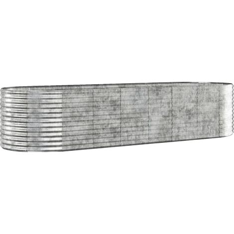 Maison Exclusive - Letto Giardino Acciaio Zincato 322x100x68cm Argento