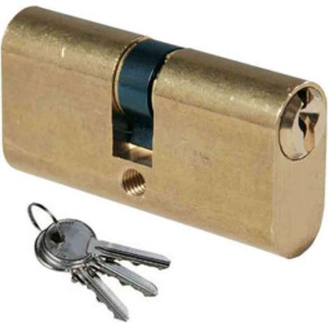 ISEO F300 CILINDRO OVALE 27-27 OTTONATO C/3CH - 10 pezzi