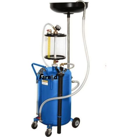 ASPIRATORE RECUPERATORE MOTORE PNEUMATICO OLIO ESAUSTO CAPACITA' 80 LITRI