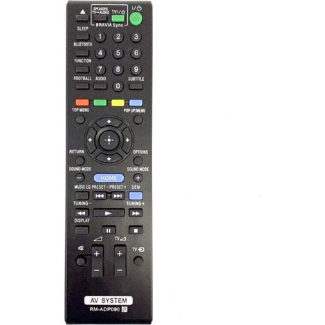 Passend für die Fernbedienung RM-ADP090 als Ersatz für die AV-Systeme XU, HBD-E2100, DBD-E3100, BDV-E4100 und BVD-E6100 (KZQ). (1/4)