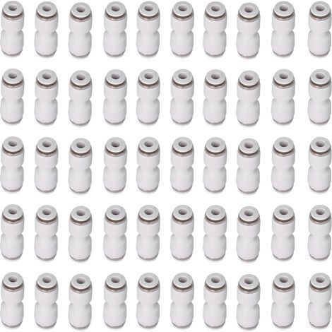 Le connecteur de tube de raccord pneumatique pousse directement pour connecter les raccords relie les tubes de tuyaux (PU6 (50pcs) ) (1/5)