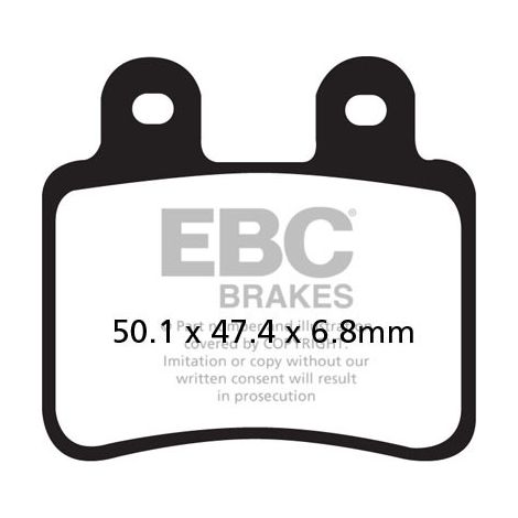 Pastillas de freno de carbono EBC SFAC350 para scooter (juego para 1 disco)