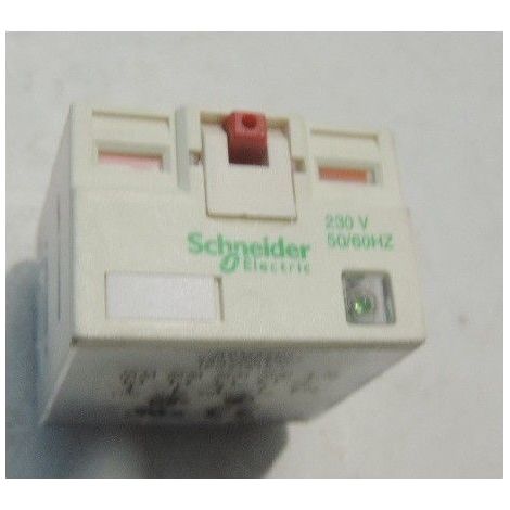 Relais POTENC +LED 15A 230VAC avec 4 contacts et signalisation LED. (1/2)