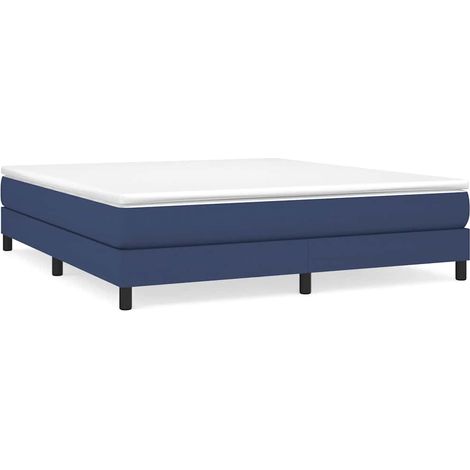 Maison Exclusive - Boxspringbettgestell Blau 180x200 cm Stoff (1/5)