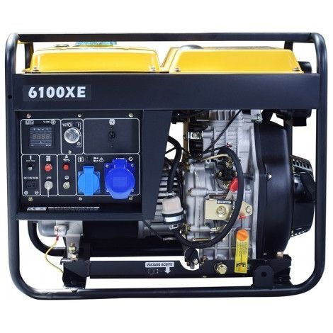 Groupe électrogène 5500W Diesel 230V – Moteur 4 temps OHV 10 cv – Démarrage électrique – Autonomie 11h à 50% de charge – Kompak (1/5)