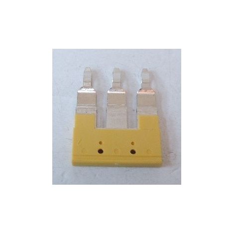 Connecteur transversal (bloc de jonction) enfiché Nombre de pôles 3 Pas en mm 8.00 Isolé: WEIDMULLER 1906220000