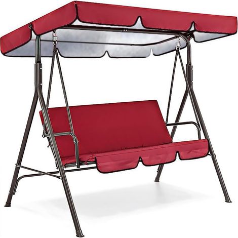 Housse De Chaise De Jardin - Tissu Polyester 210D - Pour Fauteuil 3 Places - Extérieur Patio Jardin - 1 Pièce