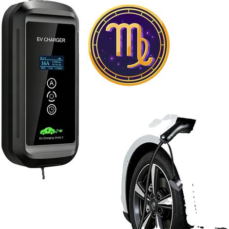 Mobiler EV-Ladegerät, einstellbarer Strom, Zeitverzögerungsfunktion, Insgesamt 7M (1/2)