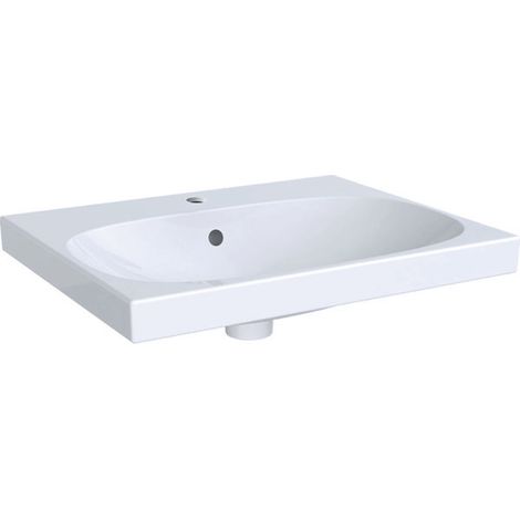 Geberit Acanto Waschtisch, 1 Hahnloch, mit Überlauf, 600x480mm, (1/5)