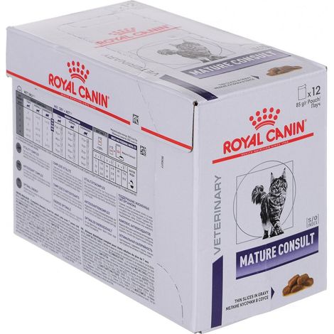 Royal Canin Cat Veterinary Diet Mature Consult  - Royal Canin Cat Veterinary Diet Mature Consult - Bustina Da 85 Gr (1/3)
