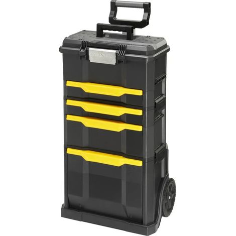 [JAMAIS UTILISE] Servante Roulante 3 en 1 STANLEY Boîte à Outils Touchlatch Modulable 3 Parties - 1-79-206 (1/5)