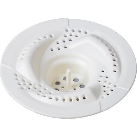 Filtre à cheveux monobloc pour lavabo de douche - Diamètre : 7,8 cm (1/5)