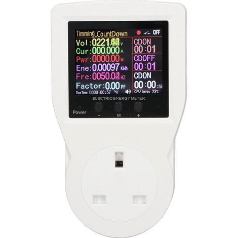 Prise intelligente WiFi UK 16A 3680W compteur énergie monitoring temps réel prise connectée AC85-265V (1/5)