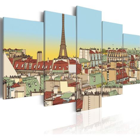 Quadro - Immagini idilliaca di Parigi - 200x100 (1/4)