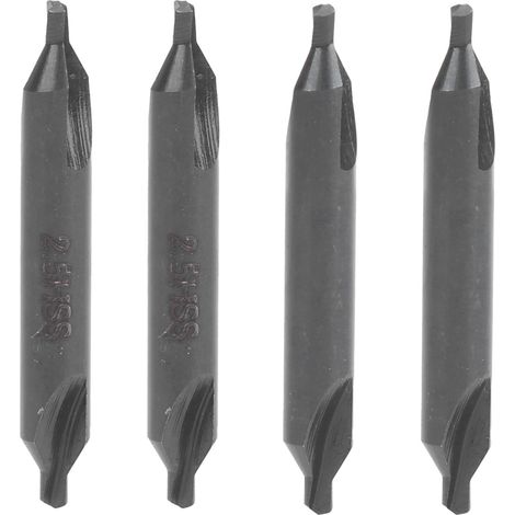 Lot de 10 forets à centrer type A en acier inoxydable, outils industriels de perçage précis, 2,5 mm (1/5)