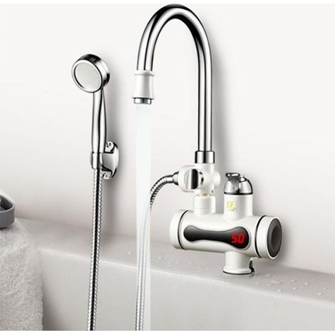 Chauffe-eau Instantané Robinet électrique Douche Cuisine Salle De Bain
