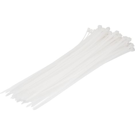 Colliers de serrage blancs (lot de 50) 2,5 x 120 mm Vorstahl (1/5)