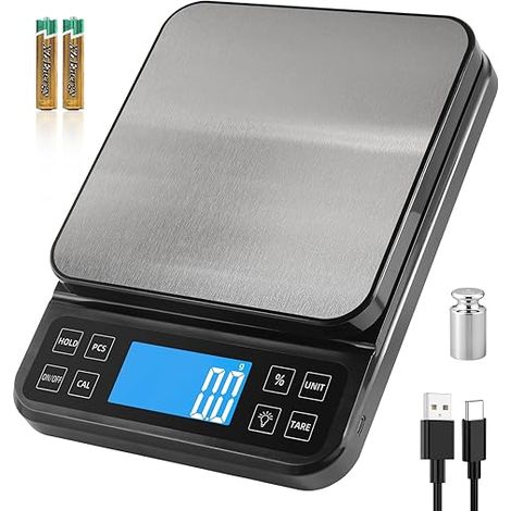 Large Kitchen Scales, Precision 0.1g Bakery Scale (1/5)