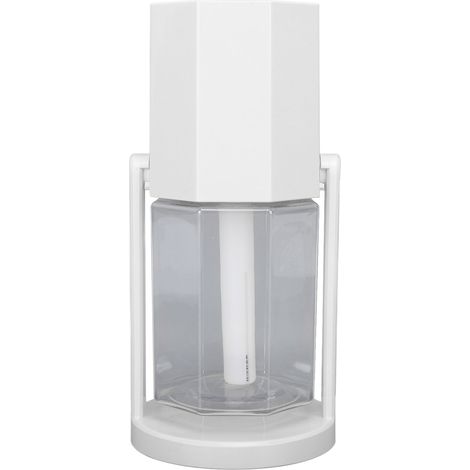 Humidificateur de bureau USB multifonctionnel, silencieux et lumineux, avec lumière d'ambiance colorée. Petit humidificateur portable pour voiture, maison, chambre ou bureau (blanc). (1/5)