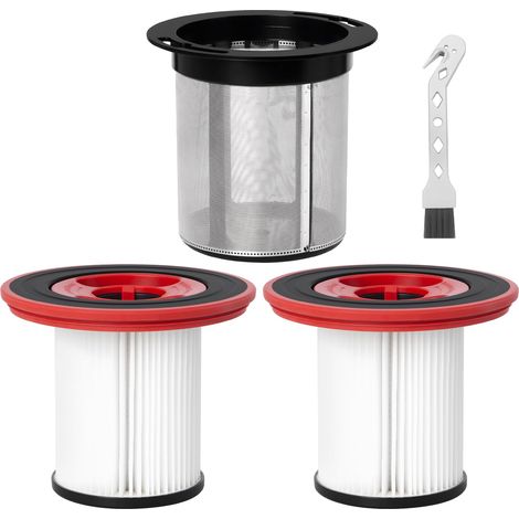 12040193 Filtre de rechange pour aspirateur sans fil Bosch Unlimited Series 7 BKS711XXL BBS712A BKS711MALL BBS711W BCS711GB, 1 préfiltre en acier inoxydable + 2 filtres HEPA + 1 brosse de nettoyage (1/5)
