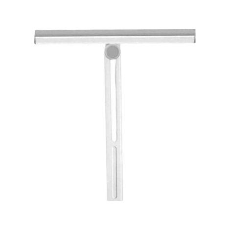 QORVA-Raclette de nettoyage, raclette de douche pliable porte de douche en verre, hors nettoyage de salle de bain, blanche, 28 x 30 cm