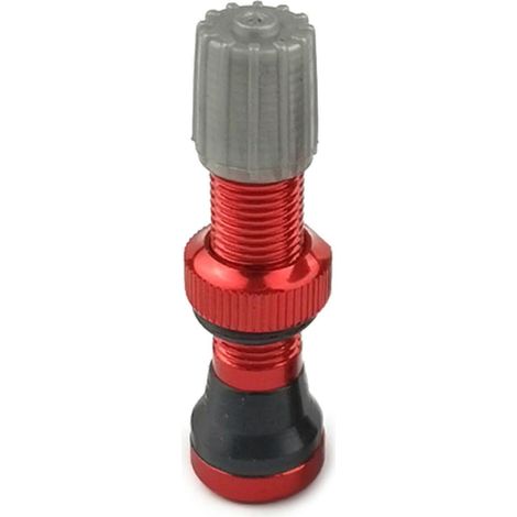 Embout de valve léger en alliage d'aluminium pour pneus de vélo tubeless, embout de valve à vide pour pneus de vélo tubeless 40 mm rouge (1/5)