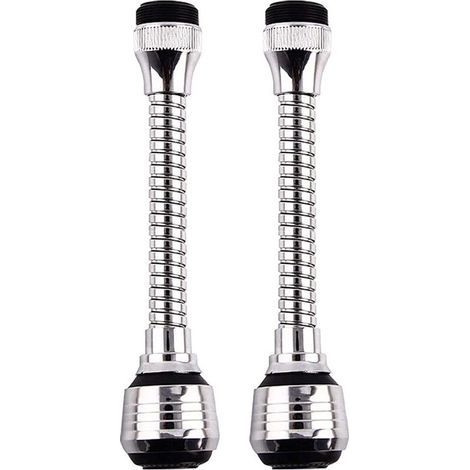 Two-part tap extension hose – 360° rotating extension filter – water-saving shower (1/5)
