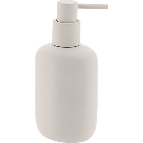 Dispenser ovale di sapone in poliresina 240 ml - beige - Tendance