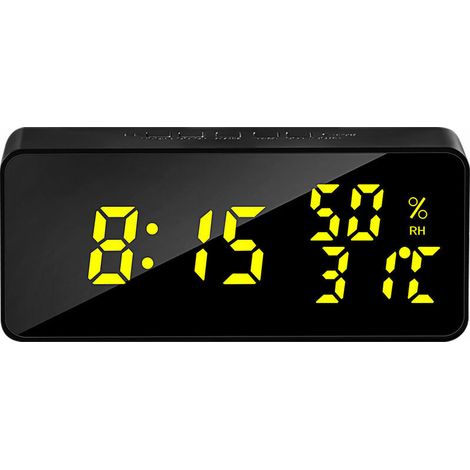 royaluxe - Grande horloge murale numérique intelligente Contrôle APP Heure/date/température Affichage 100 couleurs Enregistrement et activation du son et fonction de compte à rebours Luminosité et ala (1/5)