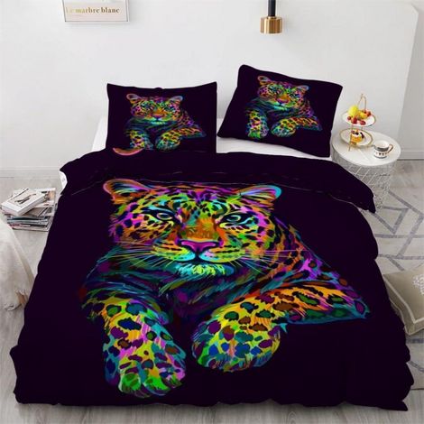 Bettwäsche-Set 200x200 cm 3-teilig mit 2 Kissenbezügen 80x80 cm, Mikrofaser, Reißverschluss