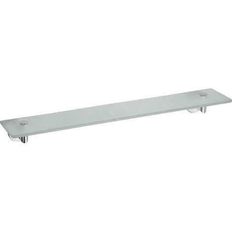Sapho X-Round - Tablette murale 600x130 mm, verre/chrome XR610