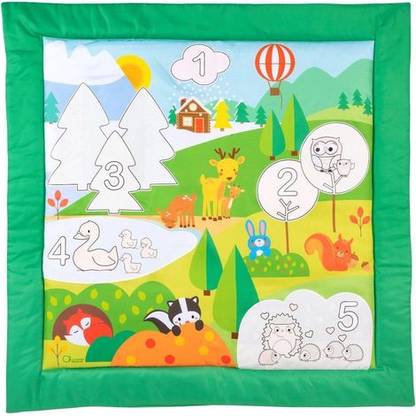 Chicco 10632000000 Alfombra de juego con números multicolor