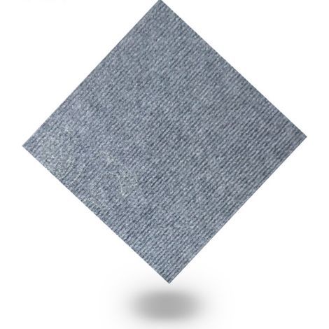 Dalles de moquette antistatiques et insonorisantes Can Can Individual Gris clair 28 x 28 cm