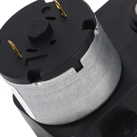 Moteur à engrenages CC JS6839-520 avec cosses, boîte de vitesses en plastique, DC5V, 200 tr/min, faible bruit. (1/5)