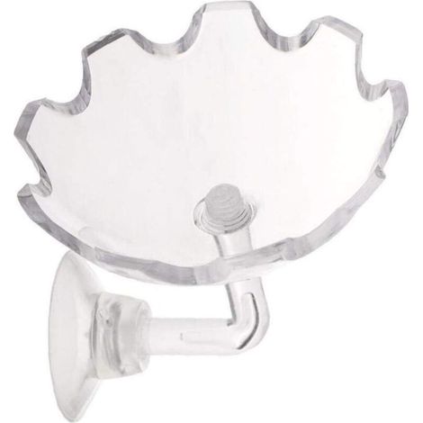 1 tube d'alimentation pour crevettes, transparent, en forme de poisson