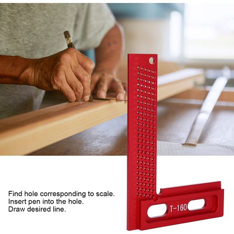 Règle de traçage pour le travail du bois T-160 (1/4)