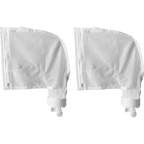Sac pour Nettoyeur de Piscine pour Polaris 280, 480, Sacs à glissière en Nylon Blanc Tout Usage(2pk) (1/5)