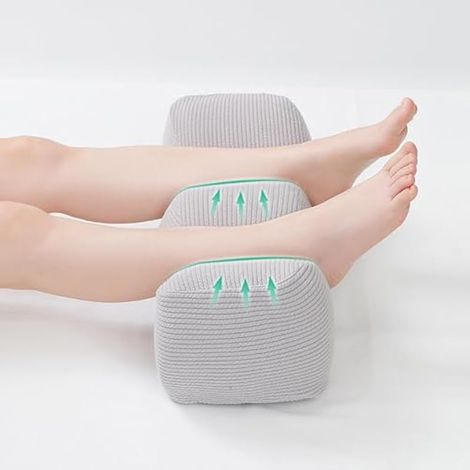 Coussin de surélévation des Jambes, Coussin de surélévation des Genoux, Coussin de Jambe en Mousse Hill Shape pour Dormir, Coussin pour Les Jambes ou pour surélever Les Pieds, Coussin de (1/4)